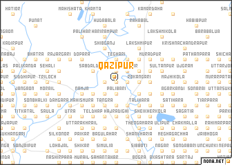 map of Qāzipur