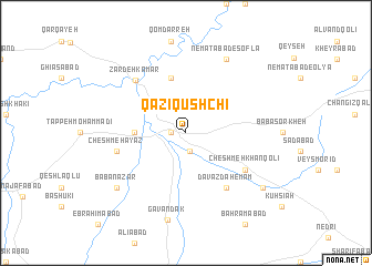 map of Qāẕī Qūshchī