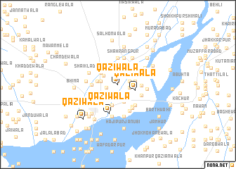 map of Qazīwāla