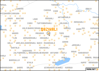 map of Qāzīwāli
