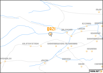 map of Qāzī
