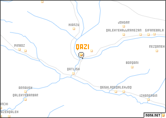 map of Qāẕī