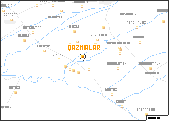 map of Qazmalar