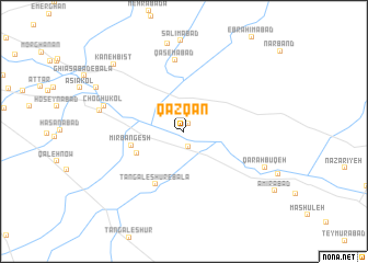 map of Qāzqān