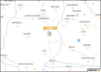 map of Qazyan