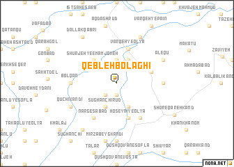 map of Qebleh Bolāghī