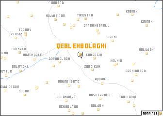 map of Qebleh Bolāghī