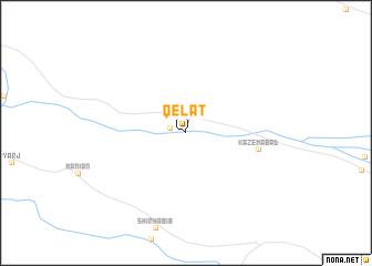 map of Qelāt