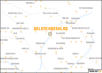 map of Qelench Qeshlāq