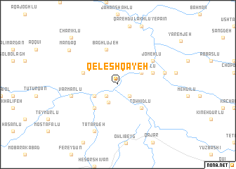 map of Qelesh Qayeh