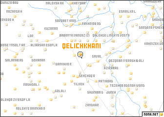 map of Qelīch Khānī