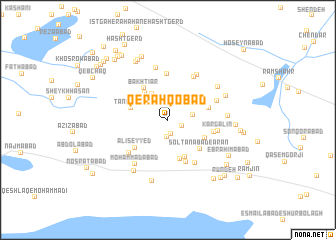map of Qerah Qobād