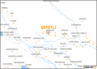 map of Qeretlī