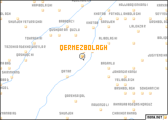 map of Qermez Bolāgh