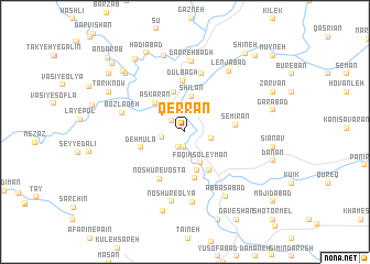 map of Qerrān