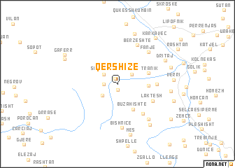 map of Qershizë