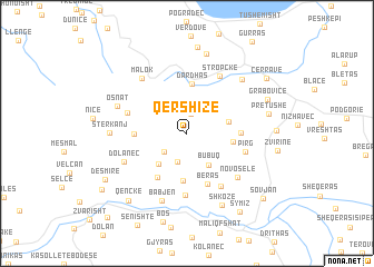 map of Qershizë