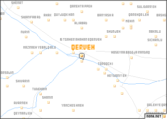 map of Qerveh