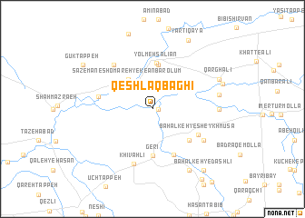 map of Qeshlāq Bāghī