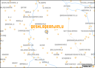 map of Qeshlāq-e Anjīrlū