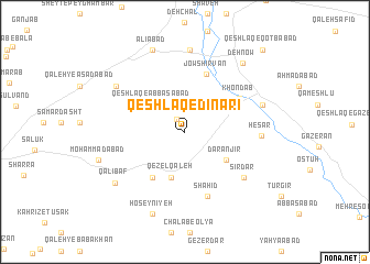 map of Qeshlāq-e Dīnārī