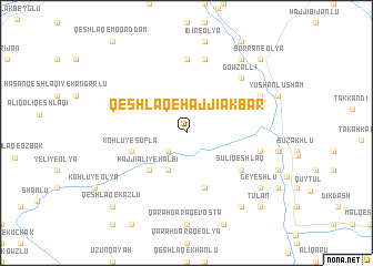 map of Qeshlāq-e Ḩājjī Akbar