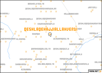 map of Qeshlāq-e Ḩājjī Allāhverdī