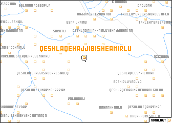 map of Qeshlāq-e Ḩājjī Bīsh-e Amīrlū