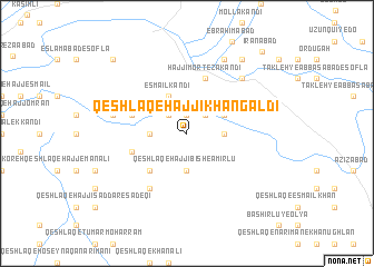 map of Qeshlāq-e Ḩājjī Khān Galdī