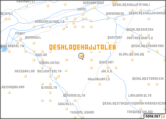 map of Qeshlāq-e Ḩājj Ţāleb