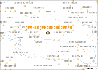 map of Qeshlāq-e Ḩammām Darreh