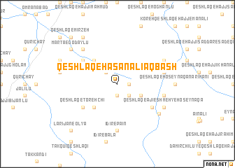map of Qeshlāq-e Ḩasan‘alī Āq Bāsh