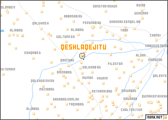 map of Qeshlāq-e Jītū