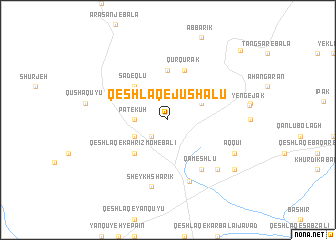 map of Qeshlāq-e Jūshālū