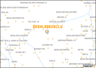 map of Qeshlāq-e Kāzlū