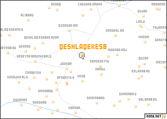 map of Qeshlāq-e Kesb