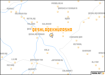 map of Qeshlāq-e Khūrāshā