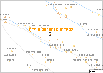 map of Qeshlāq-e Kolāh Derāz