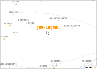 map of Qeshlāq-e Mīl
