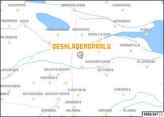 map of Qeshlāq-e Morānlū