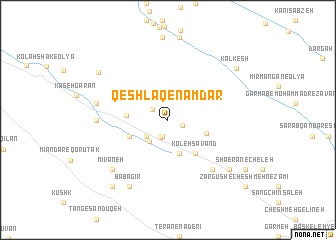 map of Qeshlāq-e Nāmdār