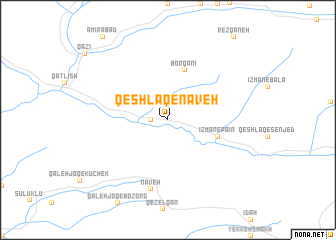 map of Qeshlāq-e Nāveh