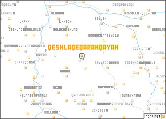 map of Qeshlāq-e Qarah Qayah