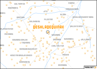 map of Qeshlāq-e Qū\