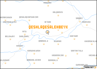 map of Qeshlāq-e Şāleḩ Beyk