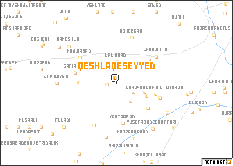 map of Qeshlāq-e Seyyed