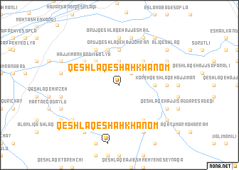 map of Qeshlāq-e Shāh Khānom