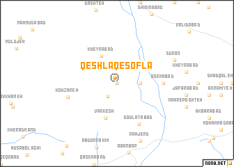 map of Qeshlāq-e Soflá
