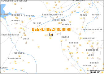 map of Qeshlāq-e Zargarhā