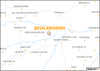 map of Qeshlāq Khāneh